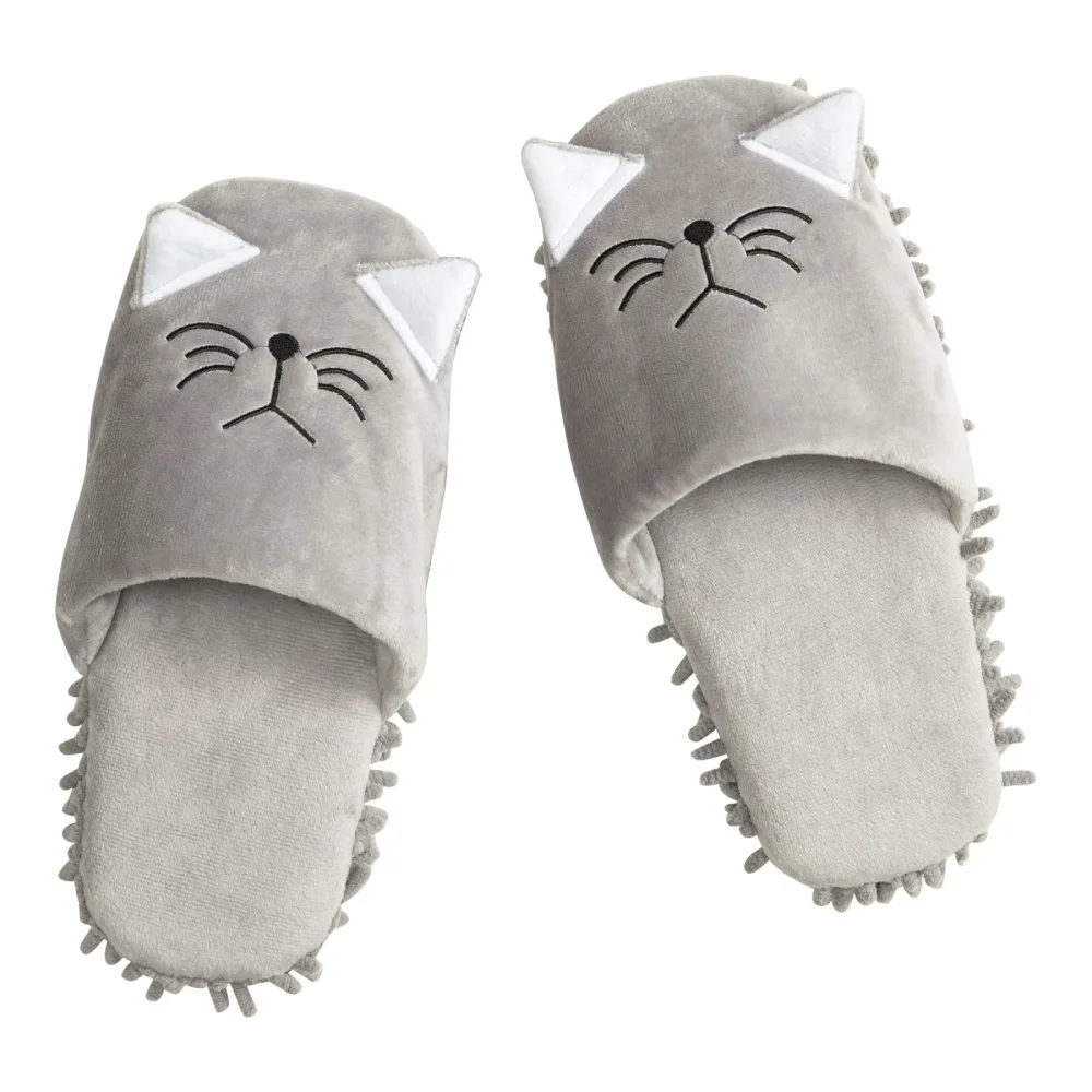 Putzpantoffeln ?Katze?, 1 Paar