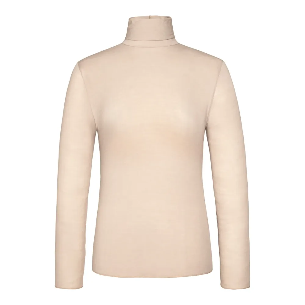 Langarmshirt, Größe: L, beige