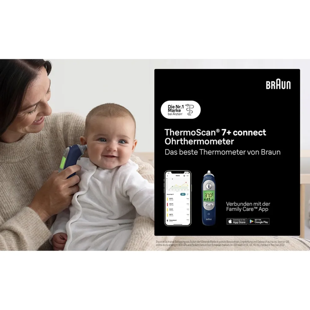 Ohrthermometer ThermoScan® 7+ Connect IRT6575NWE