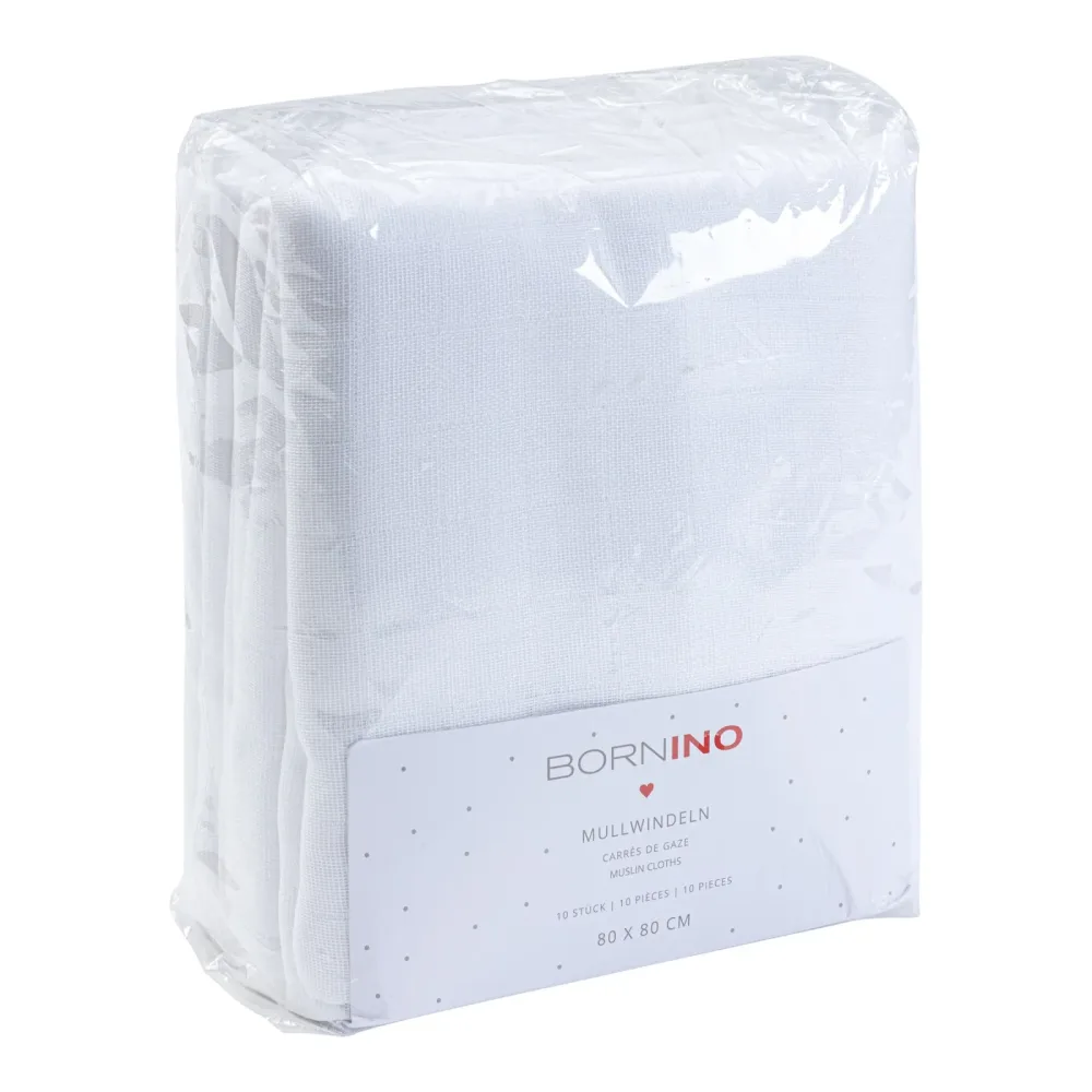 10er-Pack Mullwindeln 80x80 cm