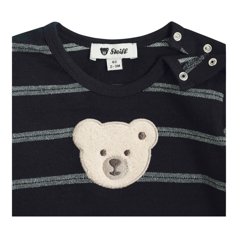 Shirt langarm Bär Ringel