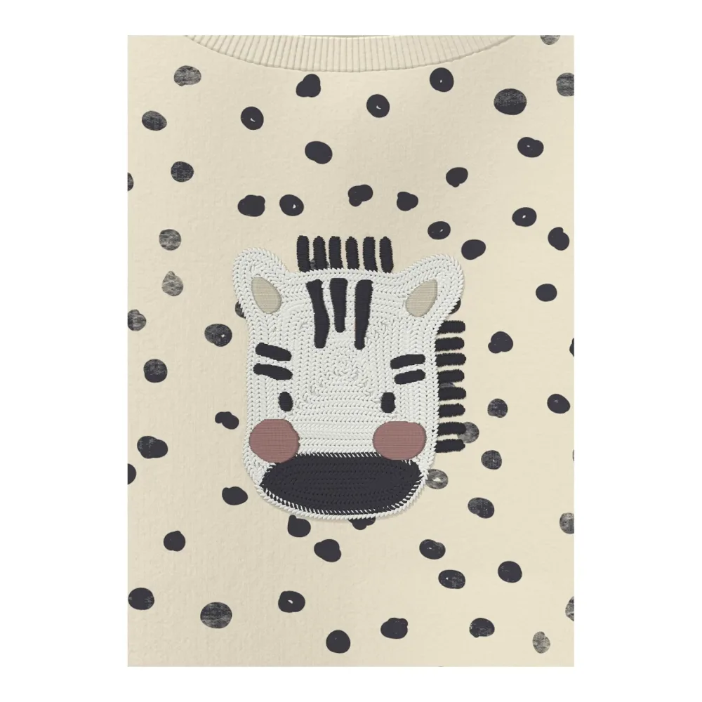 Sweatshirt Zebra Punkte