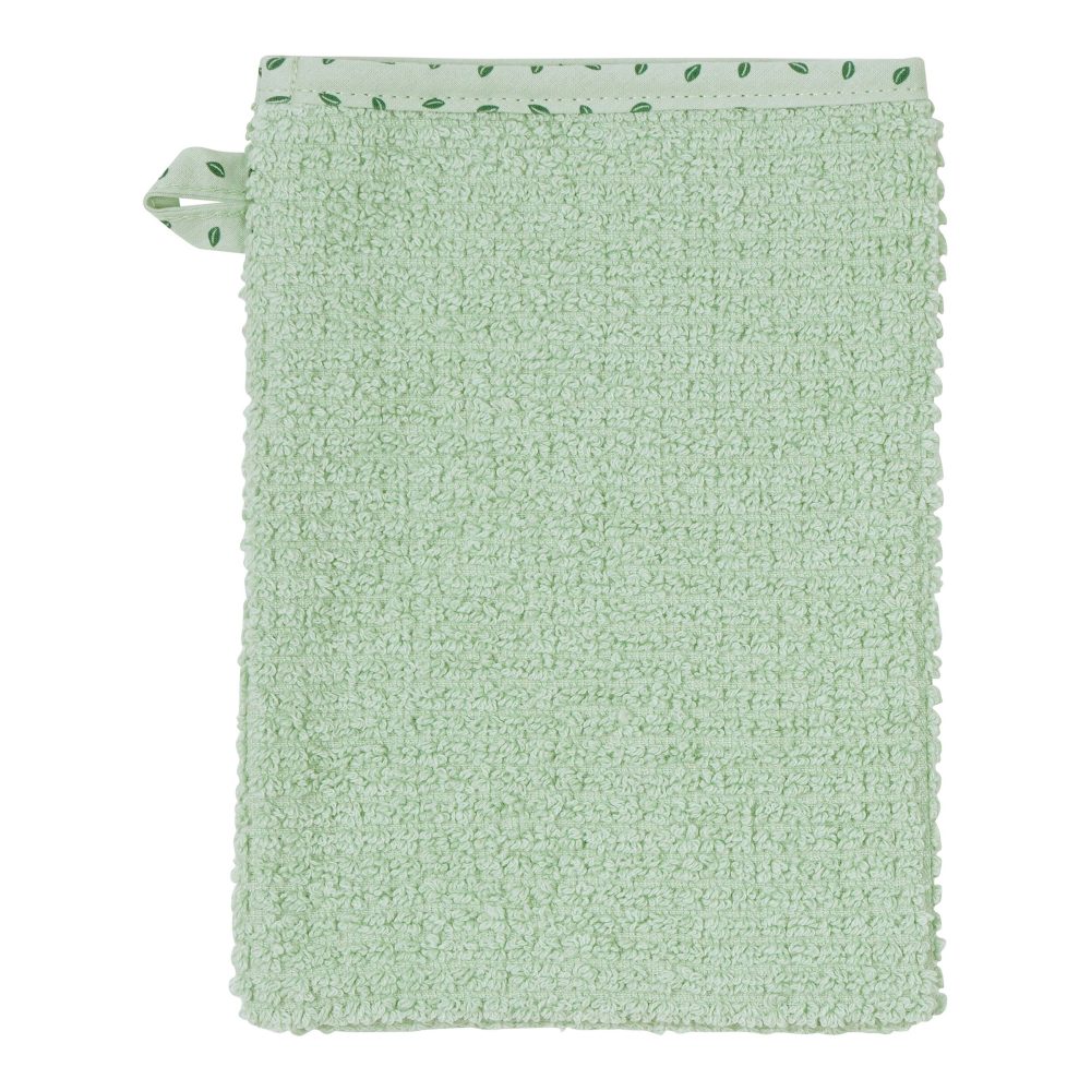 WÖRNER SÜDFROTTIER Waschhandschuh At home grün 3er Set 15 x 21 cm
