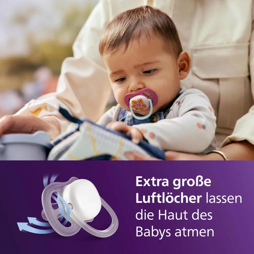 Philips Avent Ultra Air Sucette +6m Air Sammlung Mädchen