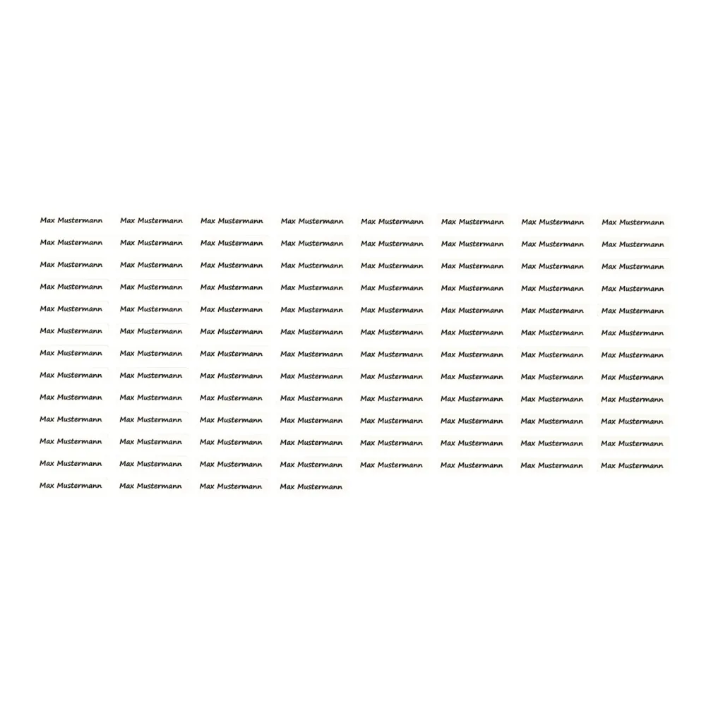 Wäscheetiketten, 100 Stück, schwarz