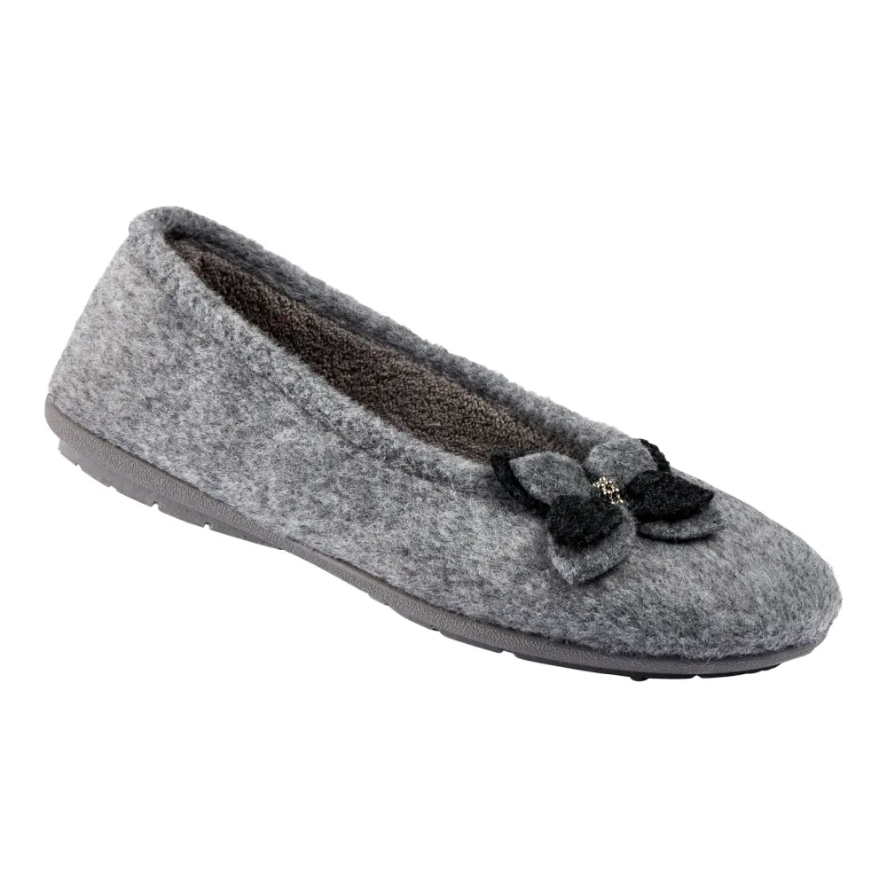 ?Hausschuh-Ballerina ?Bärbel?, Größe: 39, grau