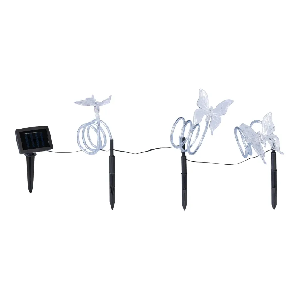 Solar-LED-Gartenstecker-Set ?Schmetterling?
