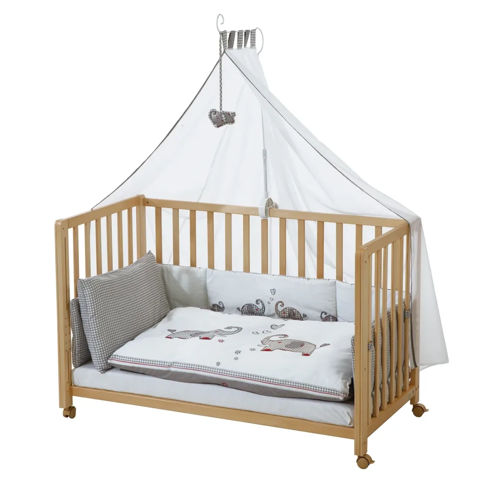 Beistellbett mit Ausstattung Jumbotwins 60x120 cm