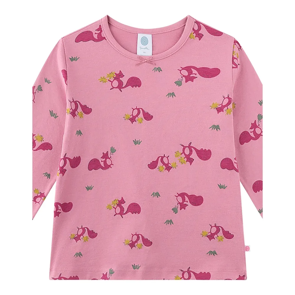Sanetta Schlafanzug lang Eichhörnchen rosa