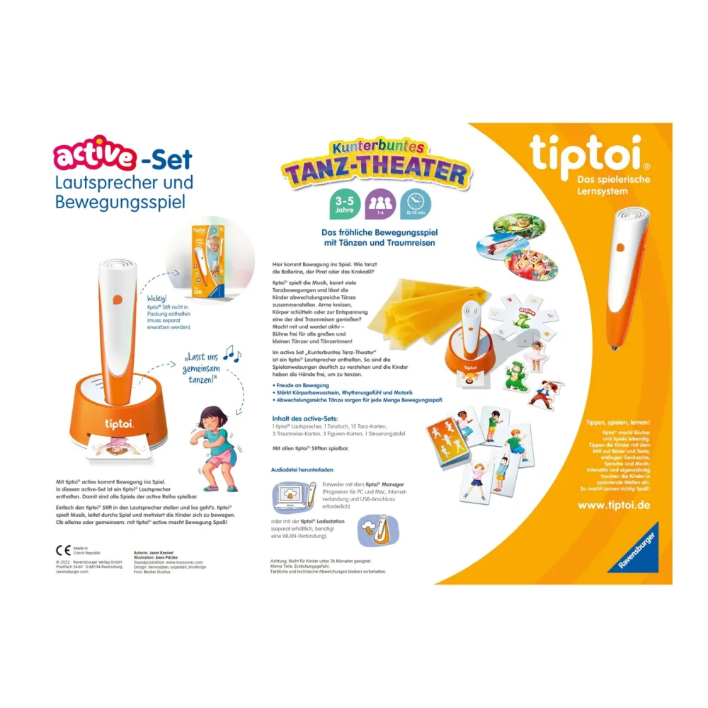 tiptoi - Tiptoi Active Set Kunterbuntes Tanz-Theater, Deutsch, Multicolor