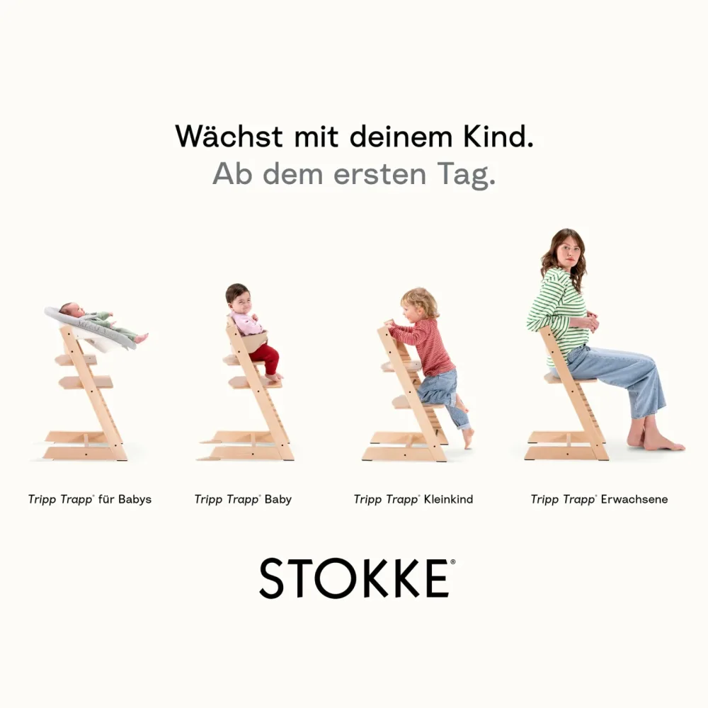 Stokke® Tripp Trapp® Bundle Treppenhochstuhl inkl. Babyset Natur