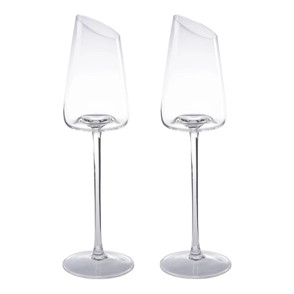 Design-Sektglas ?Tulpe?, 2 Stück
