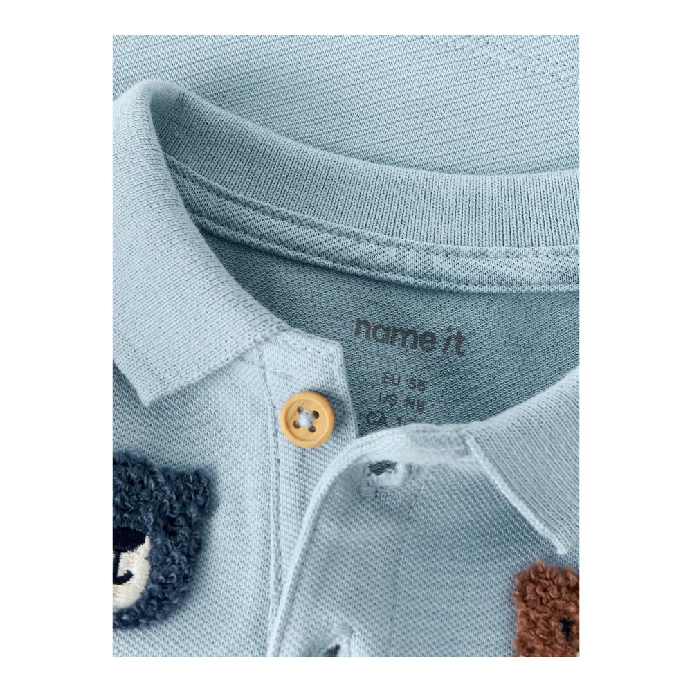 Poloshirt langarm Bären