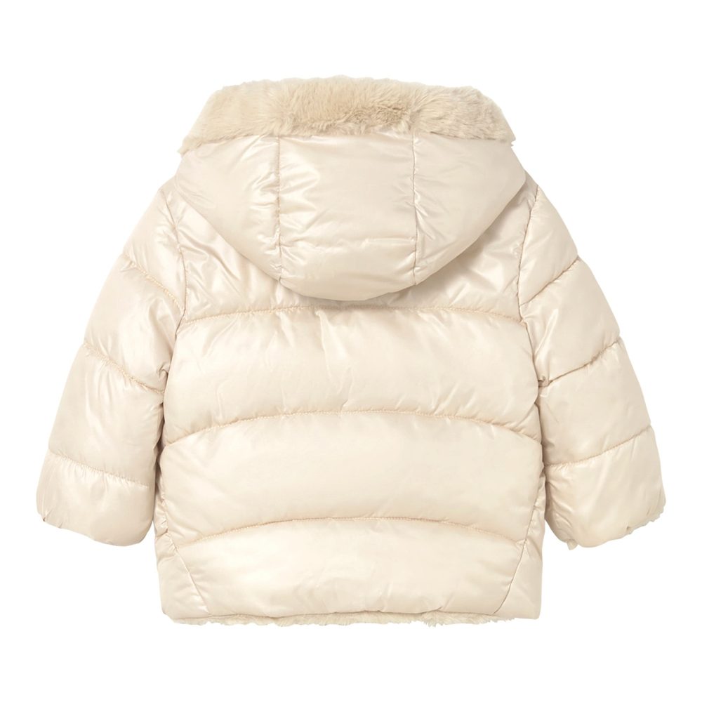 Wende-Steppjacke mit Kapuze Plüsch
