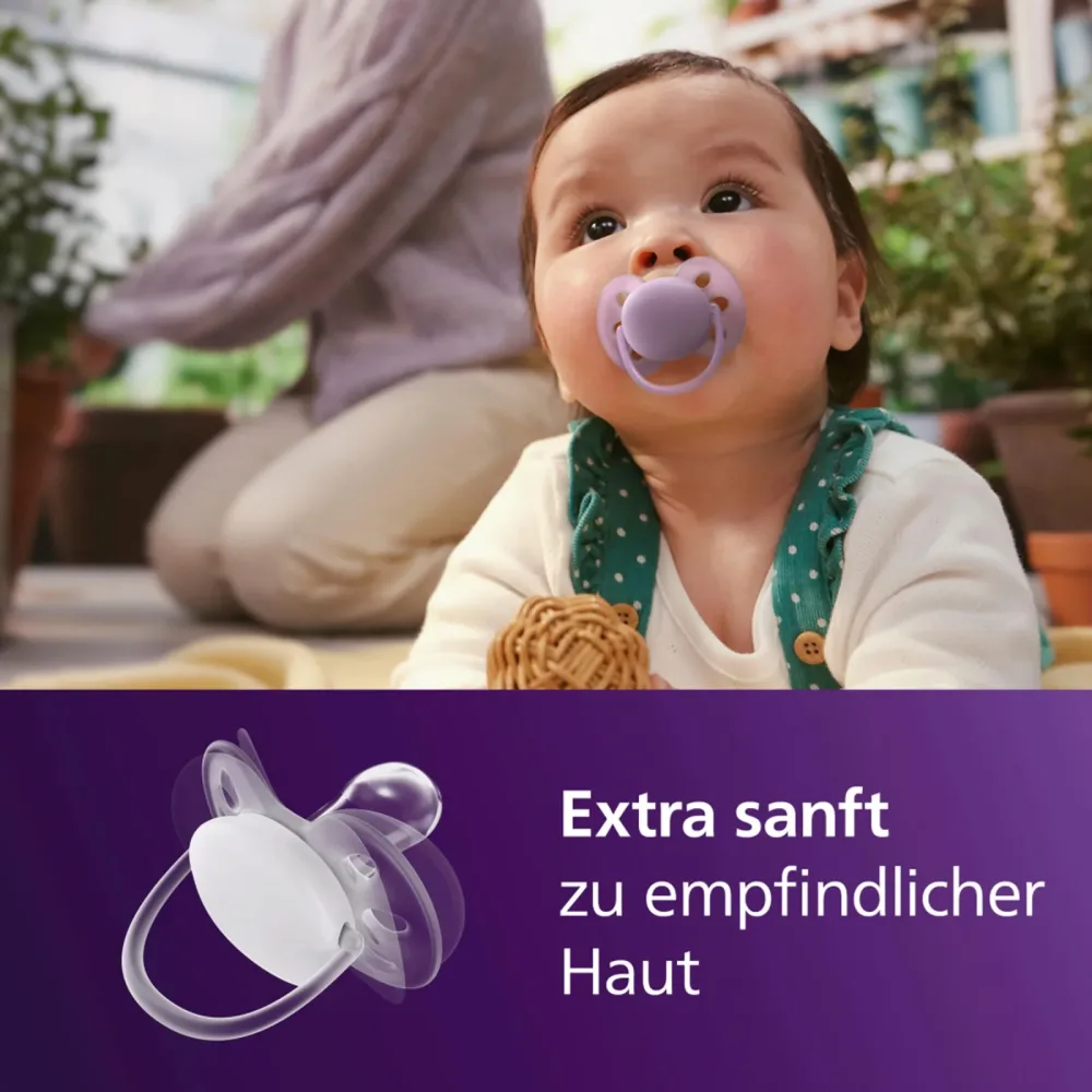 2er-Pack Schnuller ultra soft, 0-6M