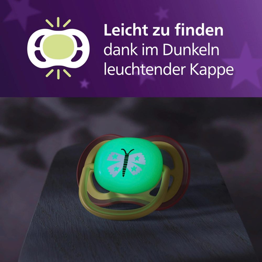 Philips Avent Schnuller +0m Faultier-Luft/Löwe