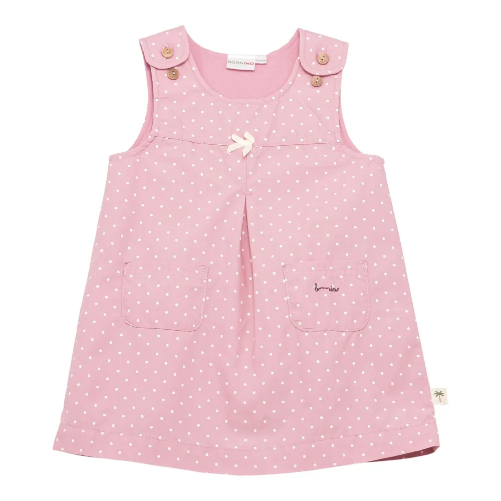 2-tlg. Set Webkleid mit Shirt Punkte
