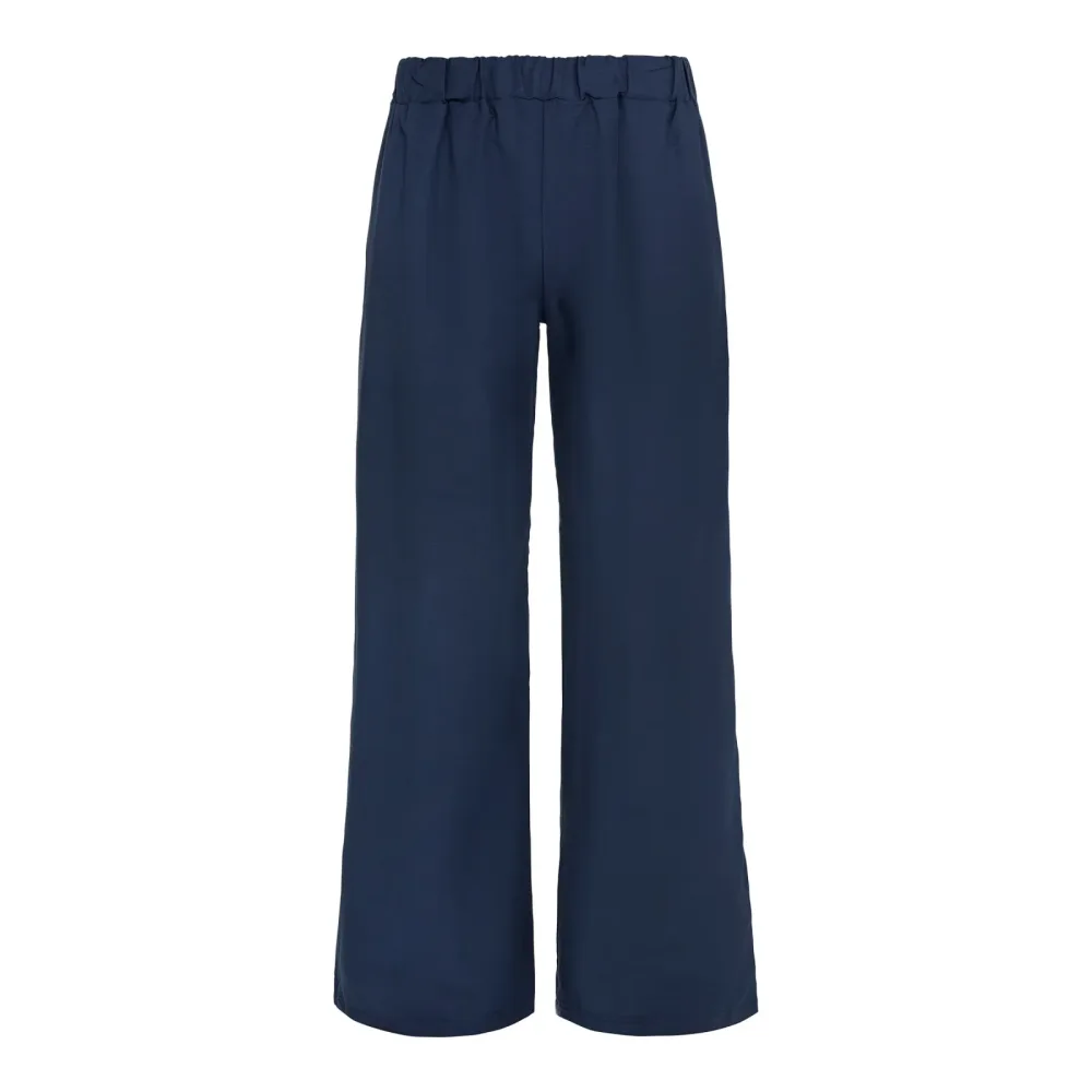 Marlenehose mit Leinen, Größe: S, blau