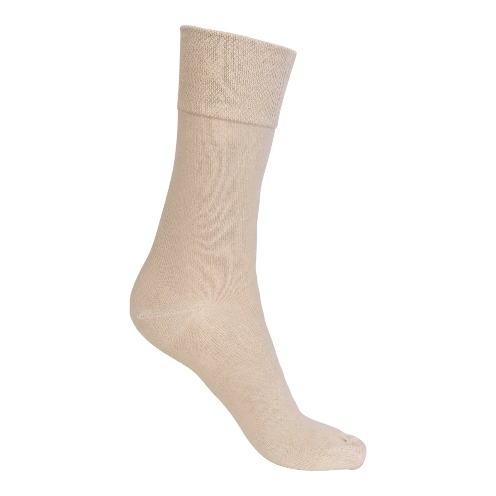 Viskose-Socken, 3 Paar, Größe: 39, beige