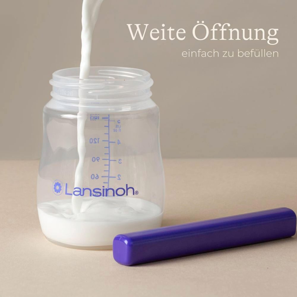 4er-Pack Babyflaschen für Muttermilch, Weithals, 160 ml