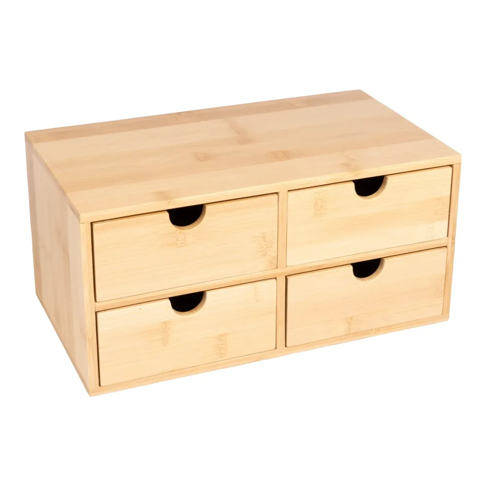 Bambus-Schubladen-Schränkchen