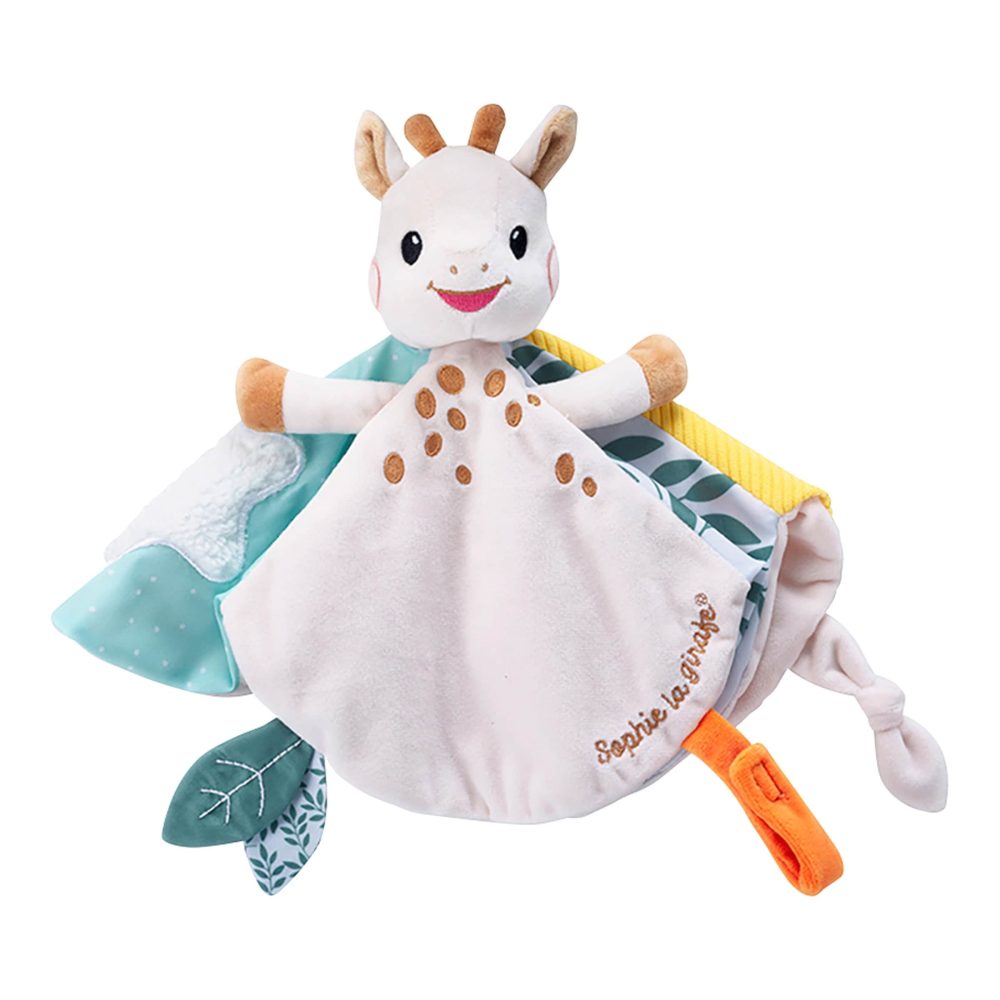 Set Sophie la girafe + Schmusetuch Giraffe Sophie mit Schnullerband