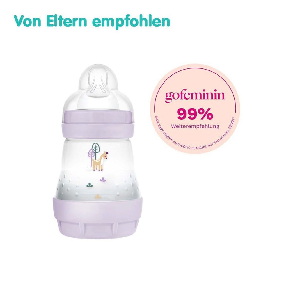 Babyflasche Easy Start matt, Anti-Kolik, 160 ml, ab 0M