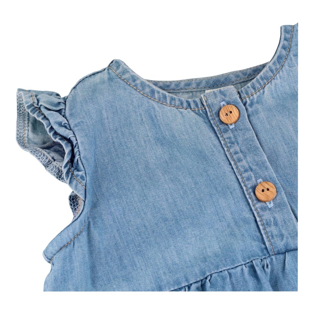 Kleid mit Flügelarm Denimoptik