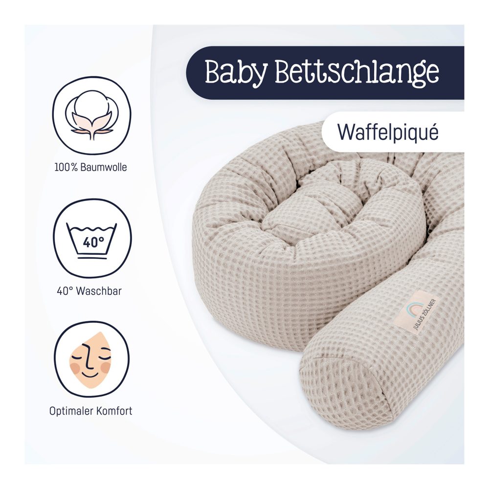 Bettschlange Waffelpiqué 180 cm