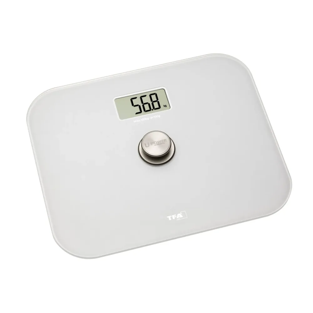 TFA Dostmann ECO STEP Personenwaage 50.1014.02 digital Wägebereich (max.)=150 kg Weiß Eichfähig
