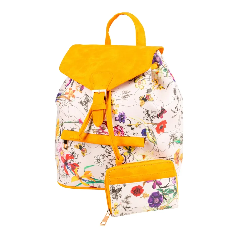 Set Rucksack & Geldbeutel ?Flower?, 2-teilig