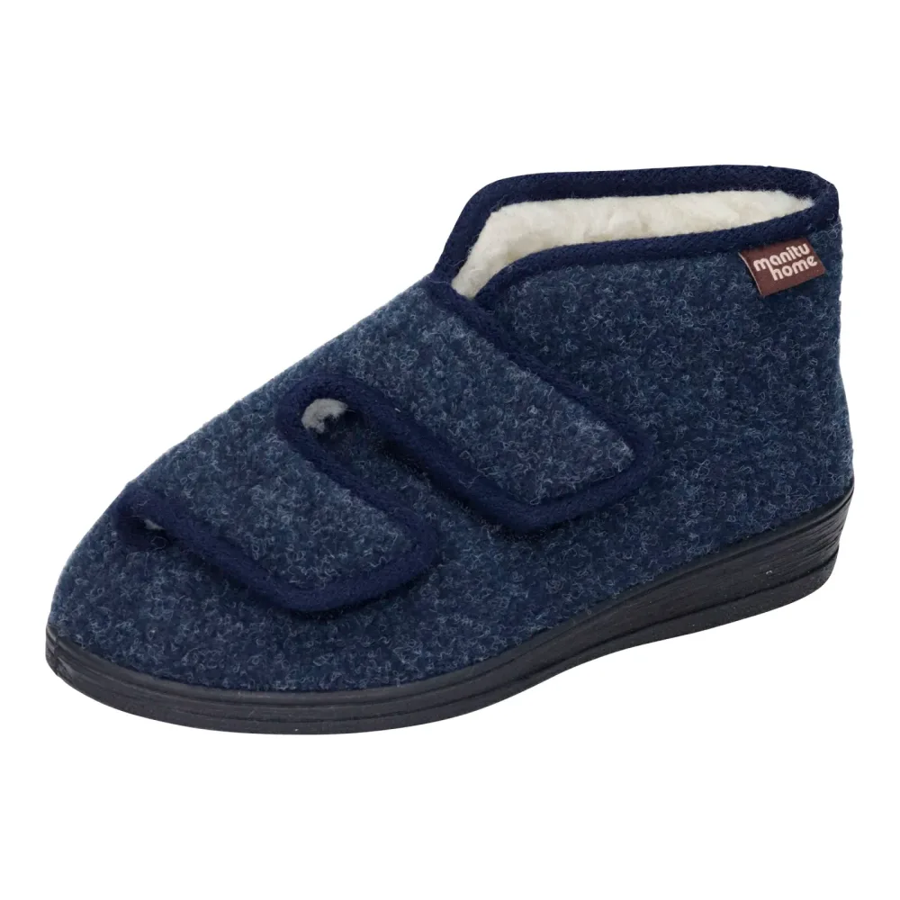 Manitu Damen-Hausschuh, Größe: 36, blau