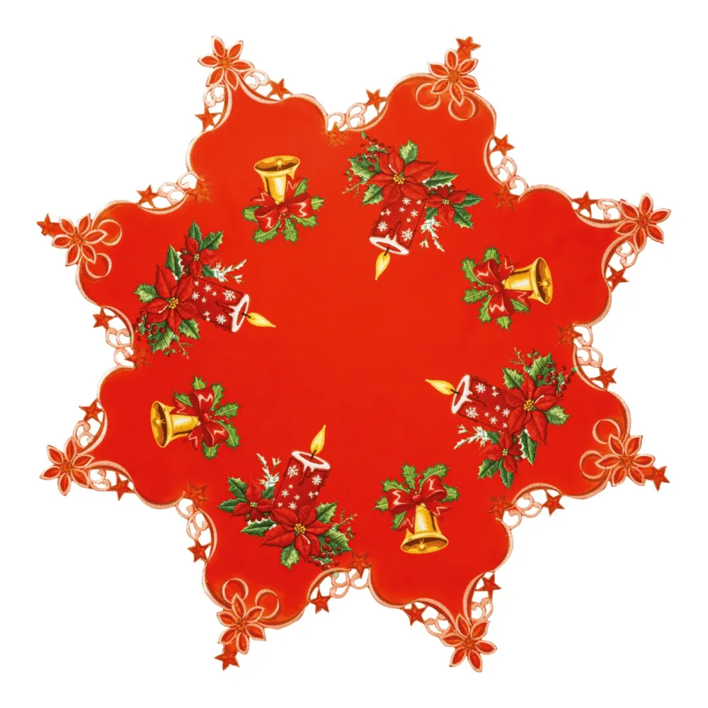 Mitteldecke ?Weihnachtsstern?, 85x85 cm
