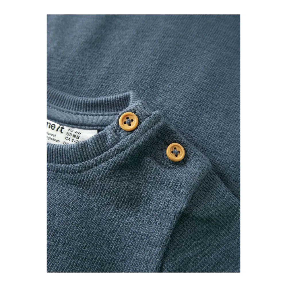 Sweatshirt mit Bauchtasche Struktur