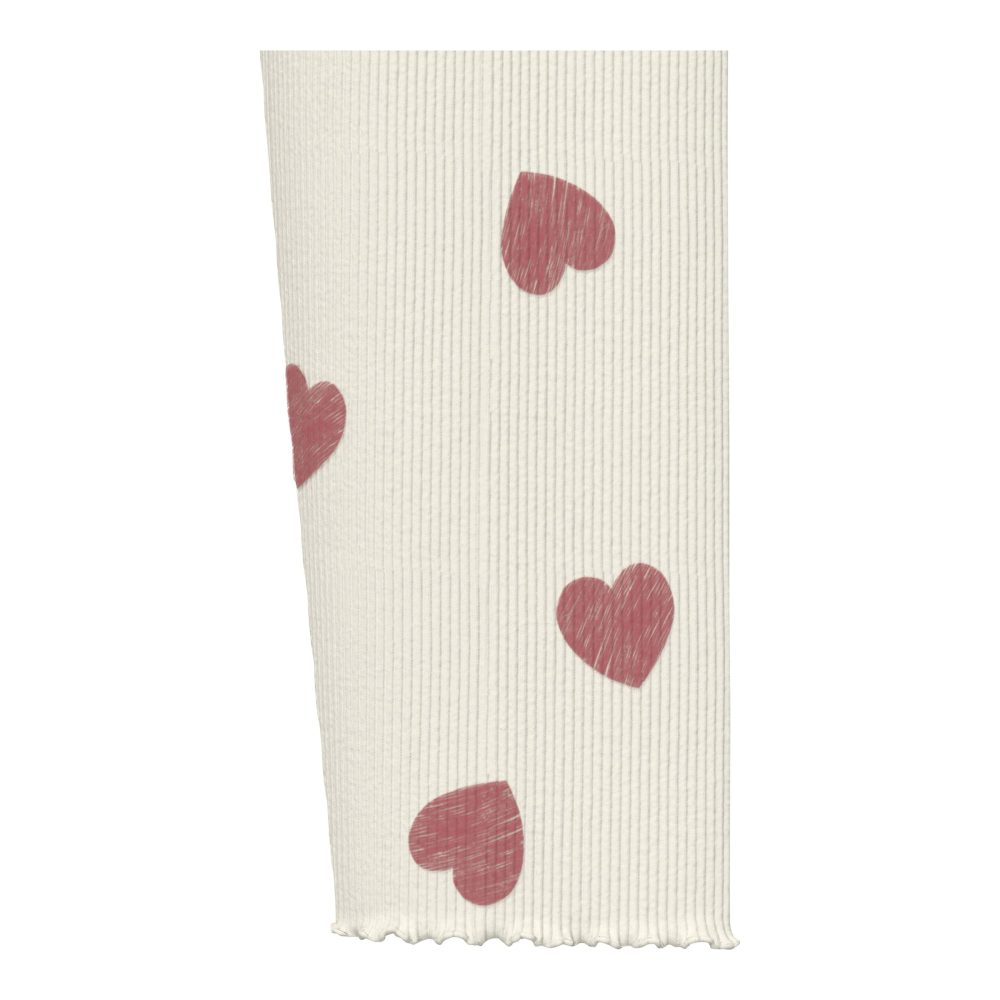 Leggings Herzen Rippqualität