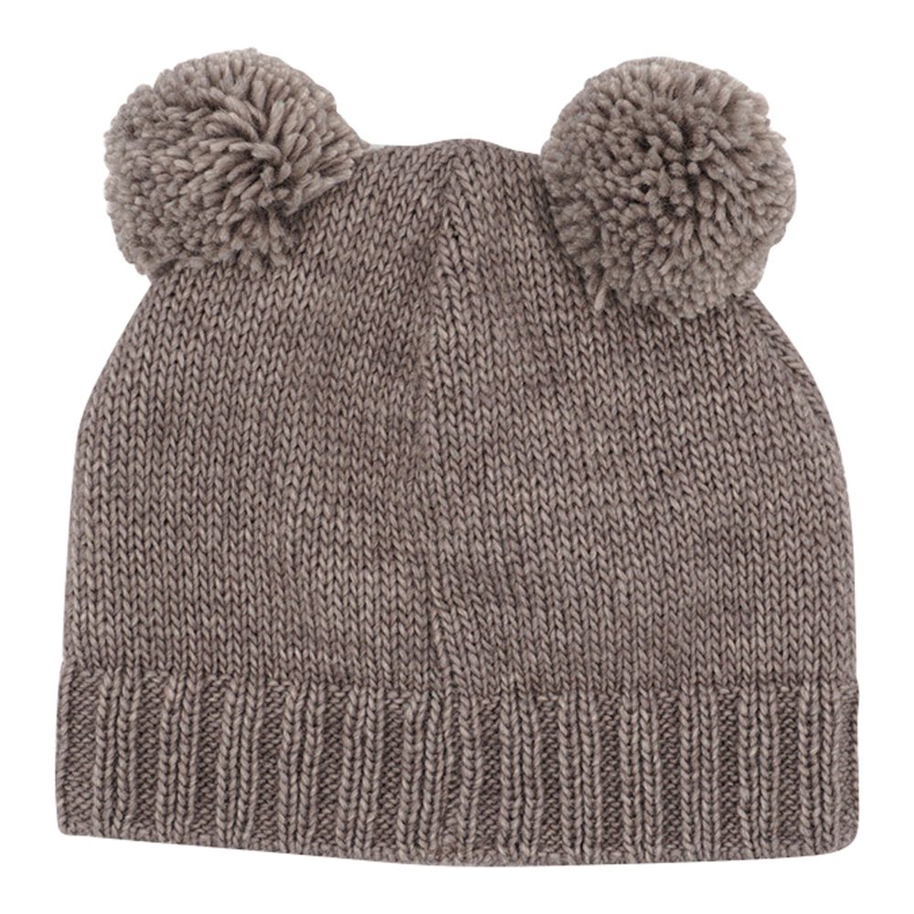 Winter-Strickmütze mit Bommel