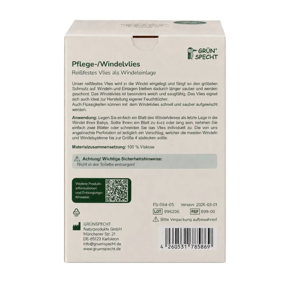 Pflege- / Windelvlies, 70Blatt