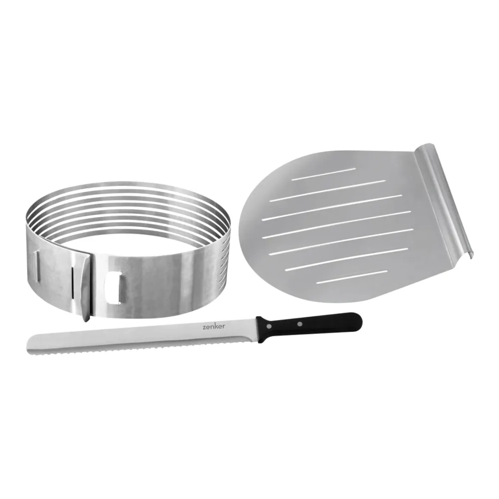 Zenker - Kuchenschneidhilfe, Silber, One Size