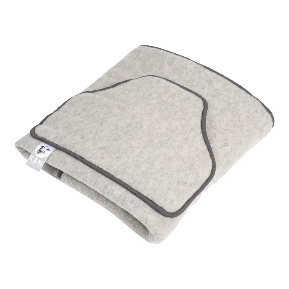 Schurwoll-Fleece Kniedecke, 120x100 cm