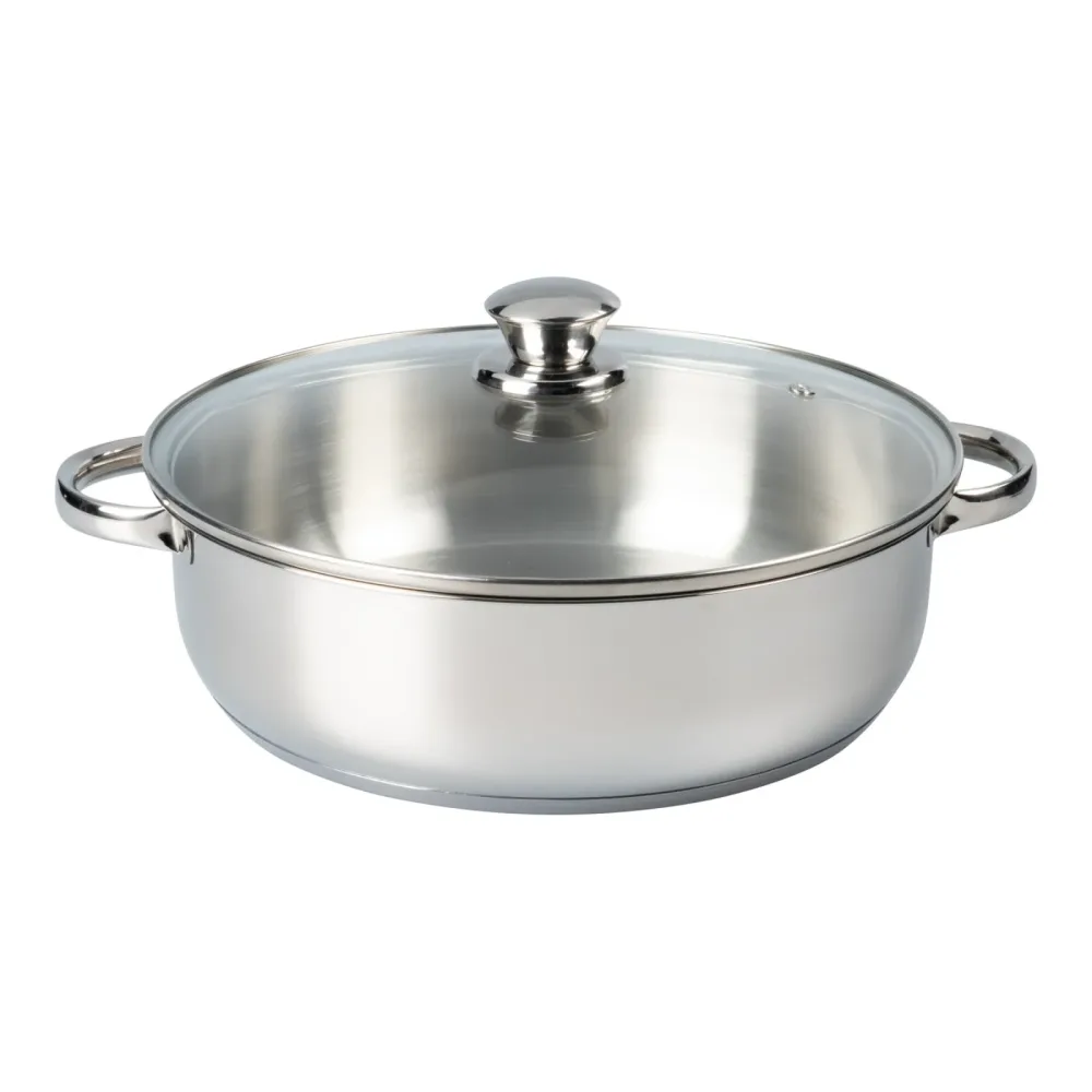 Edelstahl-Servierpfanne, 4,6 l