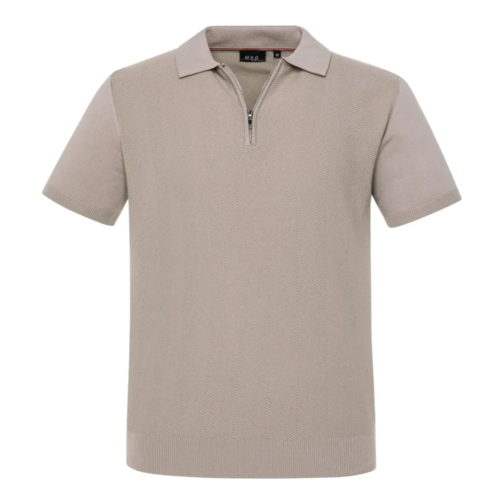 Herren-Poloshirt mit Zipper ?Philipp?, Größe: M