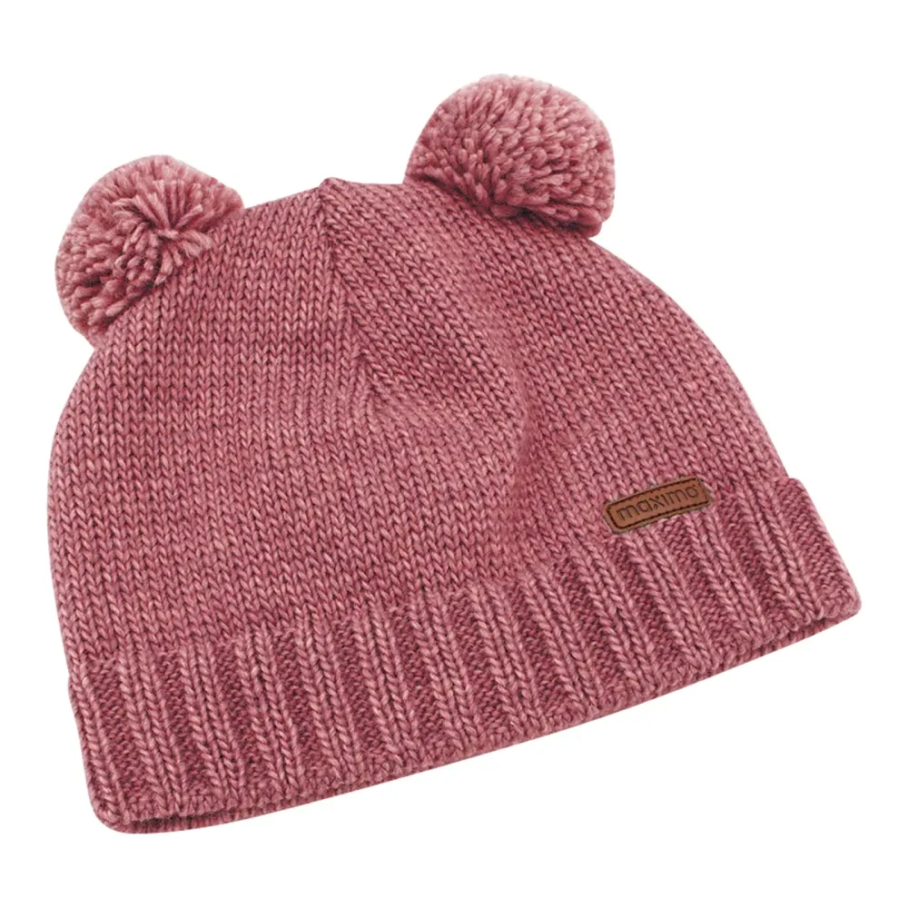 Winter-Strickmütze mit Bommel