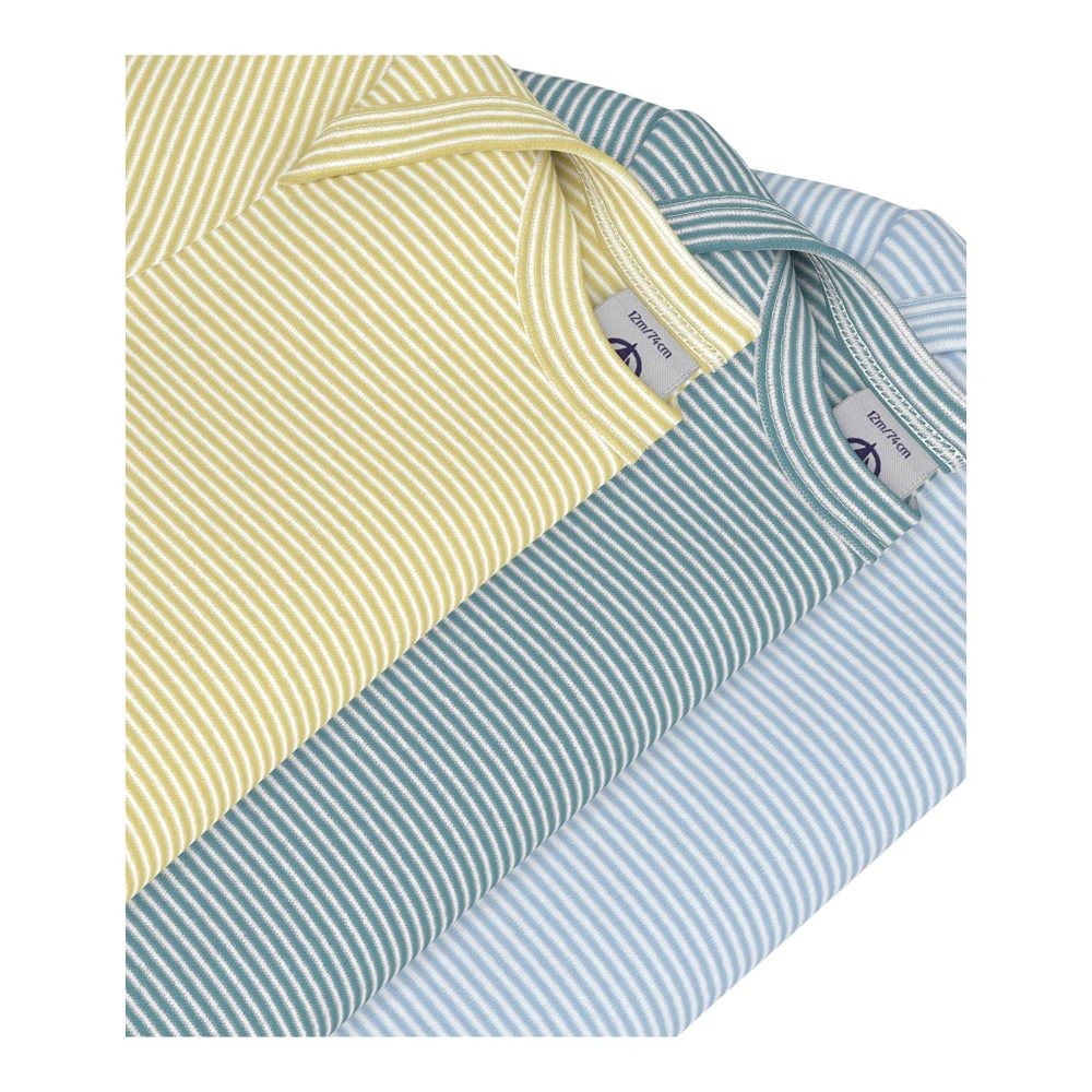 3er-Pack Bodys kurzarm Ringel