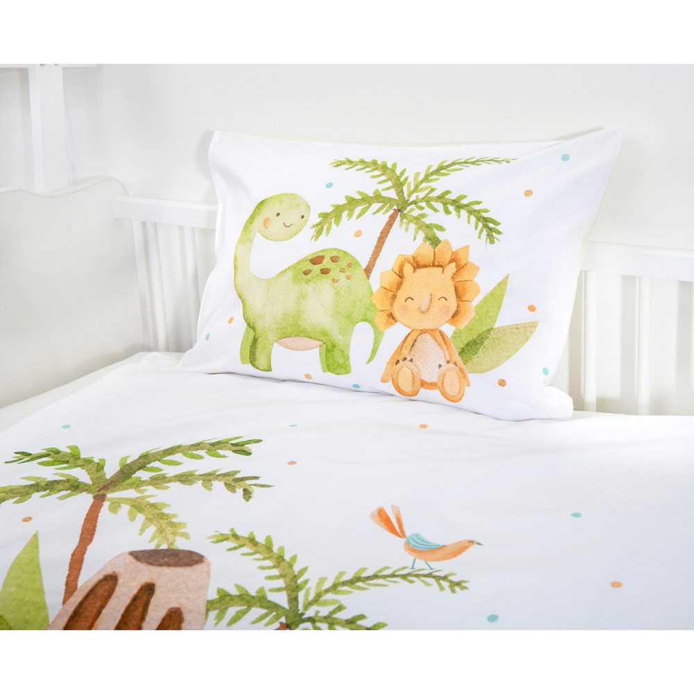 babybest® Flanell-Bettwäsche Dinos 100 x 135 cm