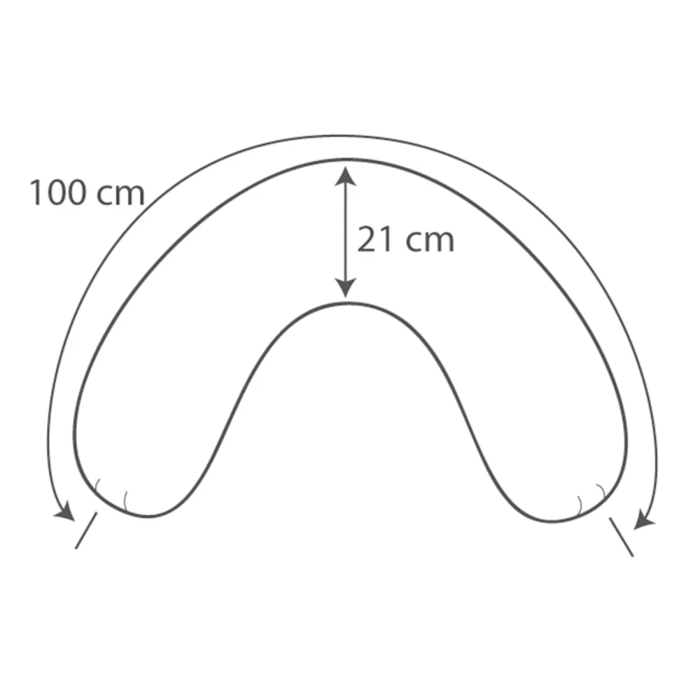 Nackenkissen mittel 100x21 cm