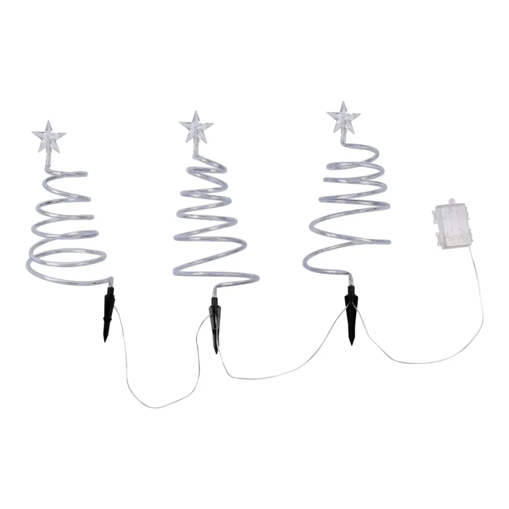LED-Spiral-Tannenbäume ?Kunterbunt?, 3 Stück