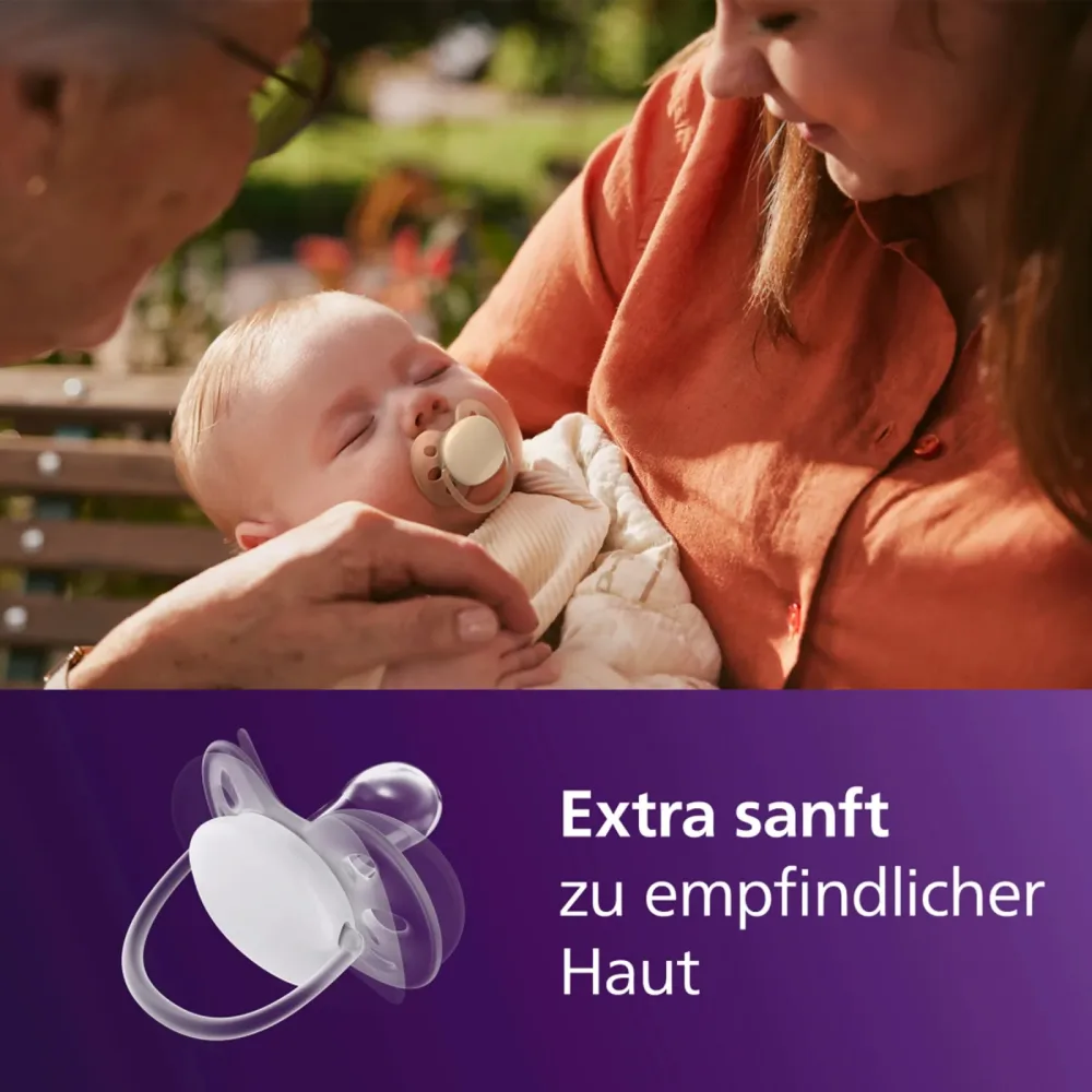 2er-Pack Schnuller ultra soft, 6-18M