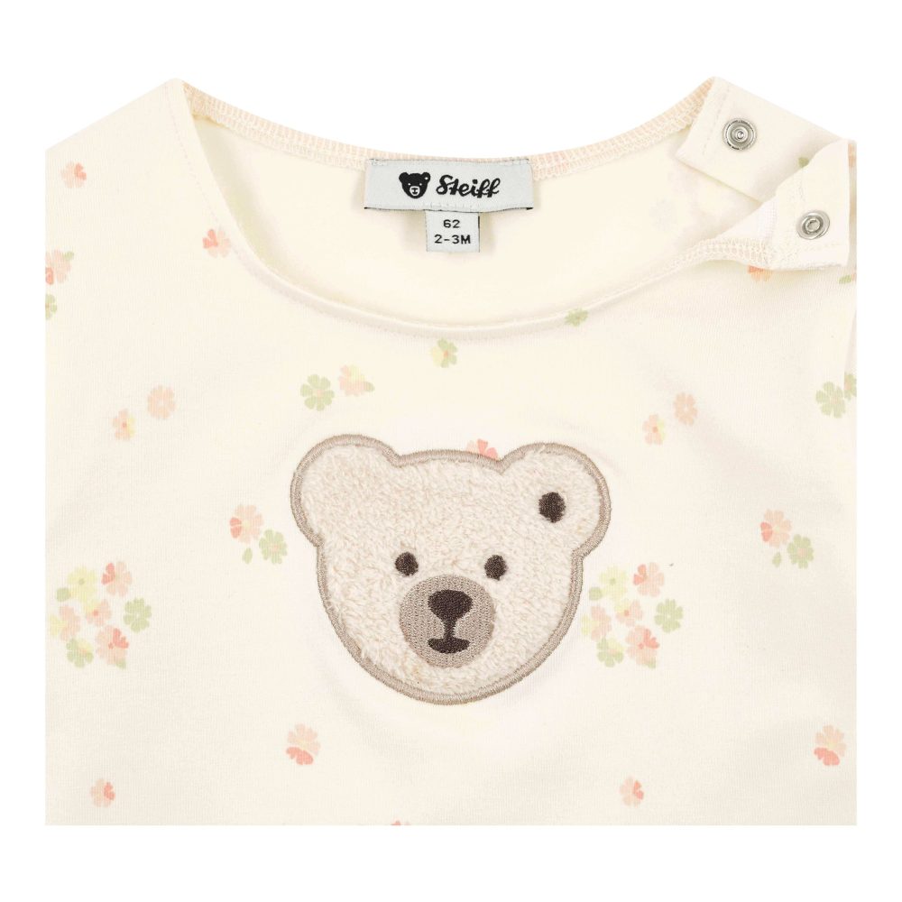 Shirt langarm Blumen Bär