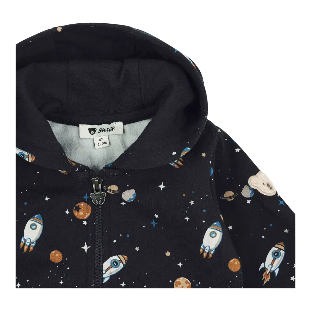 Sweatjacke mit Kapuze Weltall
