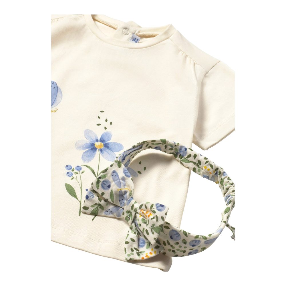 T-Shirt Blumen Schmetterling